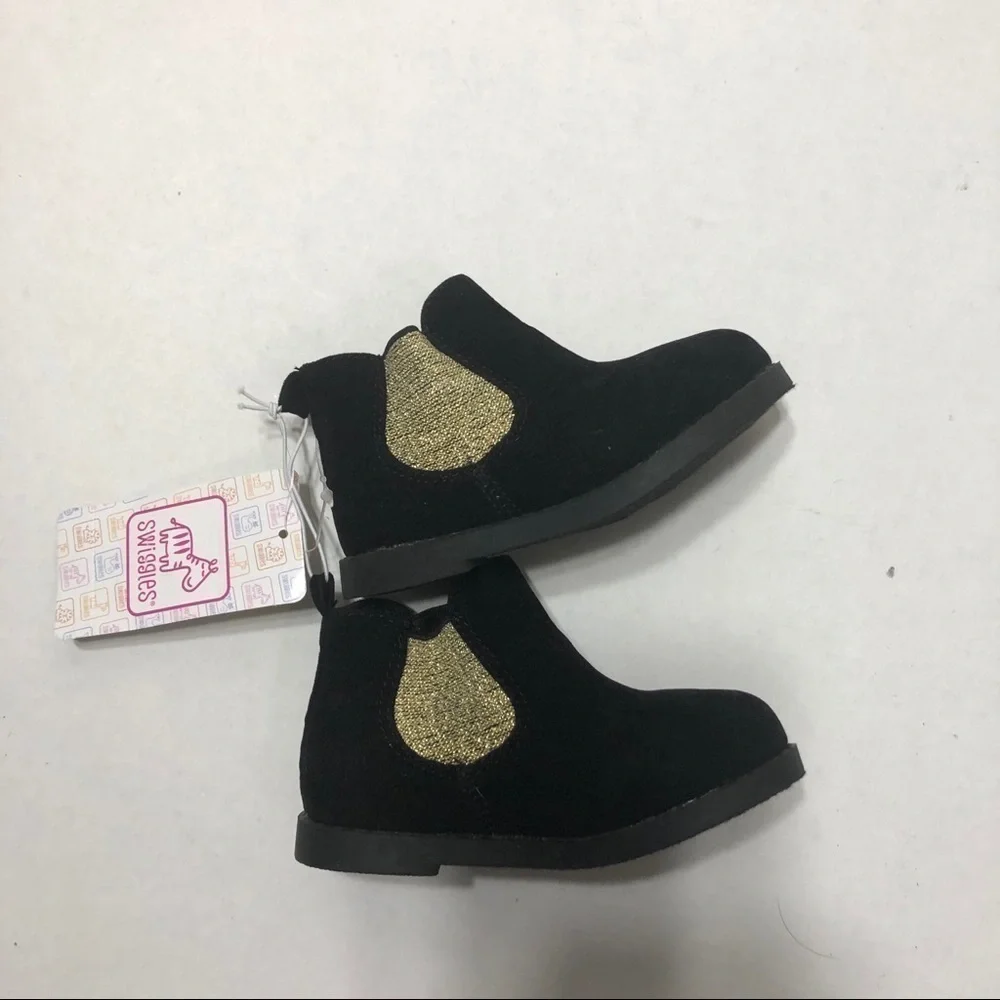 Swiggles Faux Suede Ankle Boots Girls Sz 6 Kids